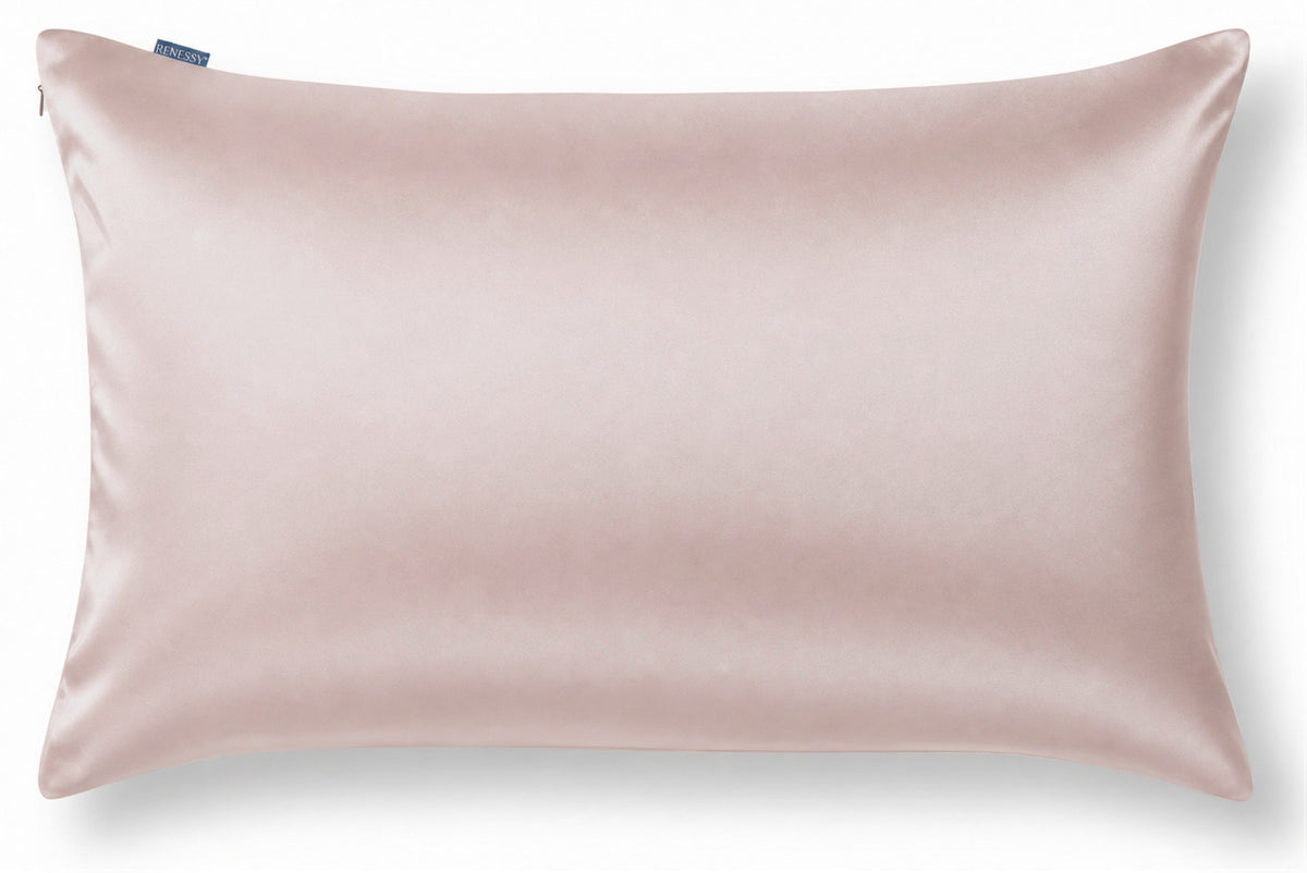 RENESSY Silk Pillowcase, 100% Organic Mulberry Silk, 22 Momme 6A (50x70cm) – Pink