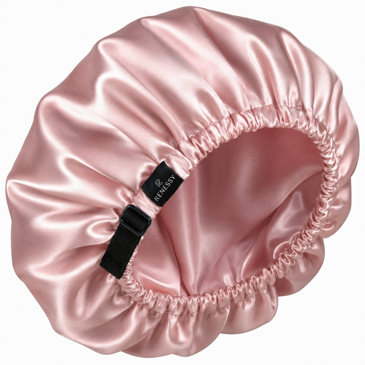 RENESSY Organic Silk Bonnet for Sleeping, 100% Mulberry Silk, 22 Momme – Dusty Pink
