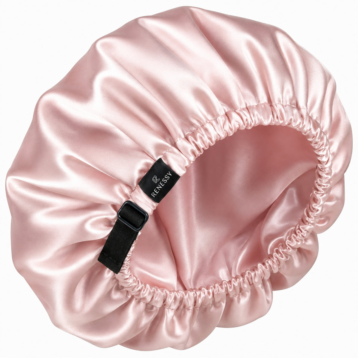 RENESSY Organic Silk Bonnet for Sleeping, 100% Mulberry Silk, 22 Momme – Pink