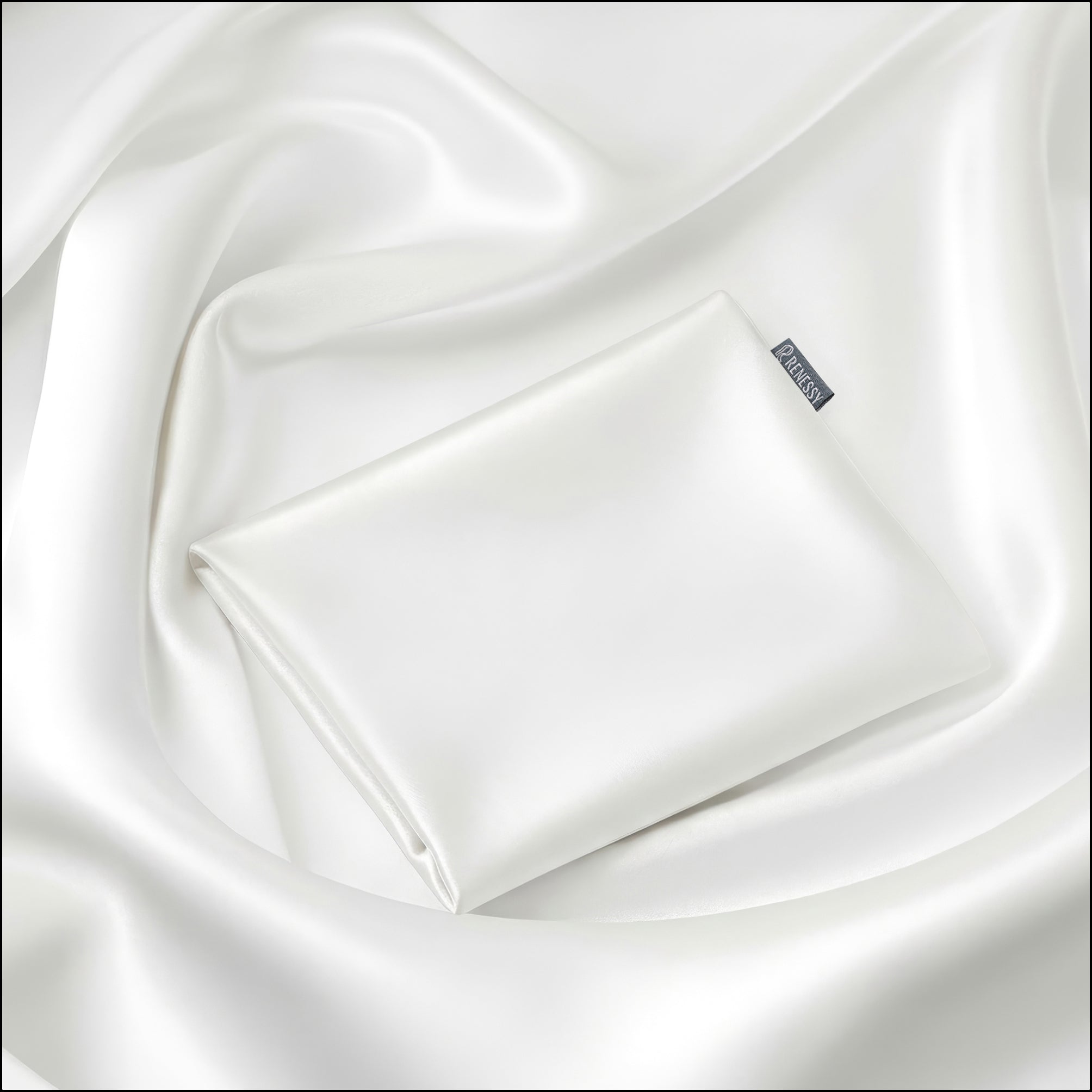RENESSY Silk Pillowcase, 100% Organic Mulberry Silk, 22 Momme 6A (50x90cm) - PT01